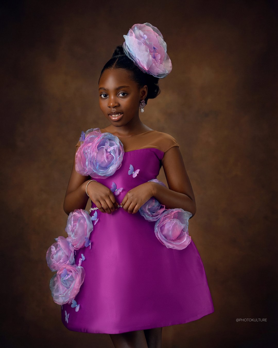 Butterfly rosette structured dress Butterfly rosette structured dress