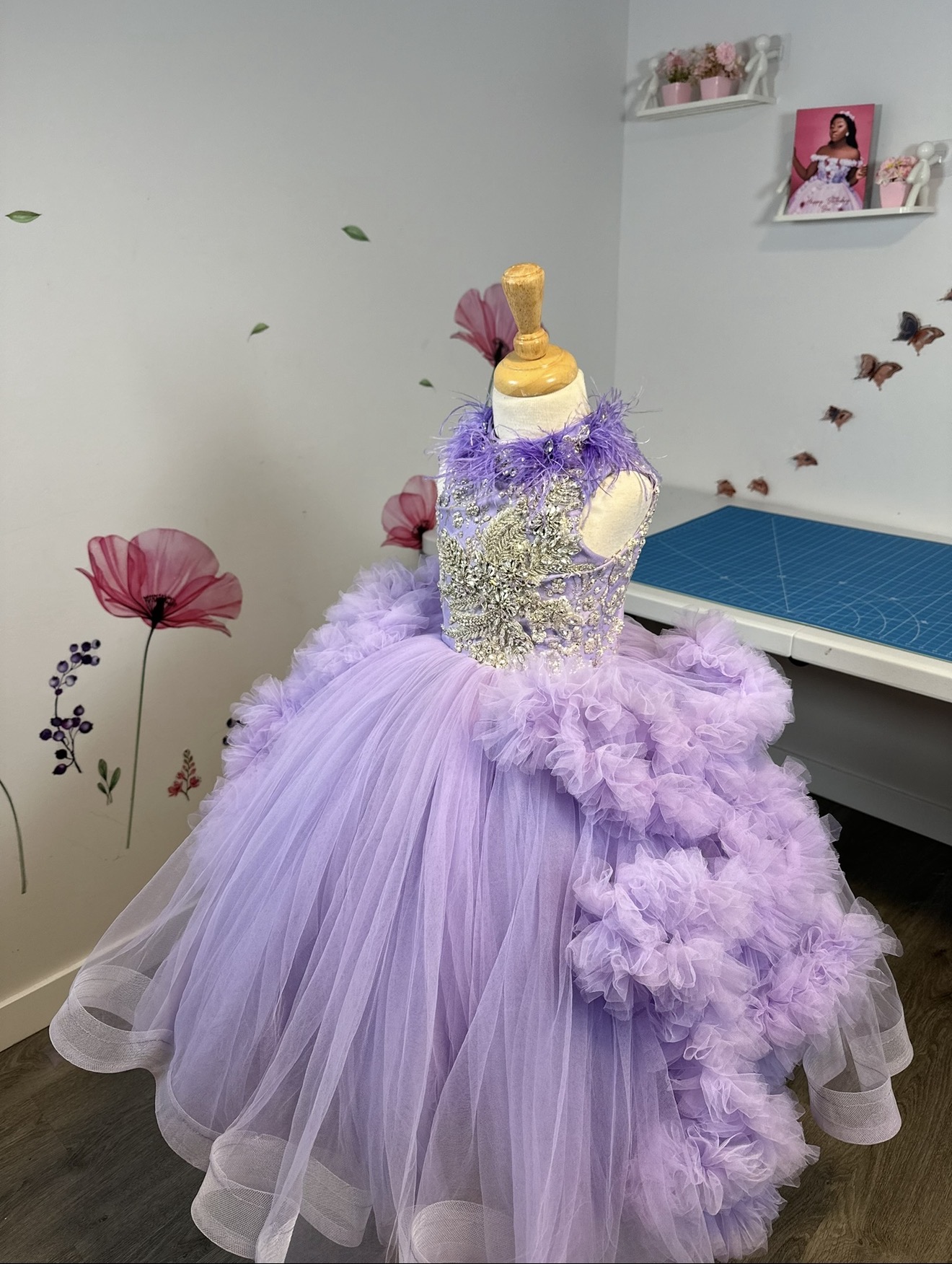 Lilac crystal bodice ballgown Lilac crystal bodice ballgown